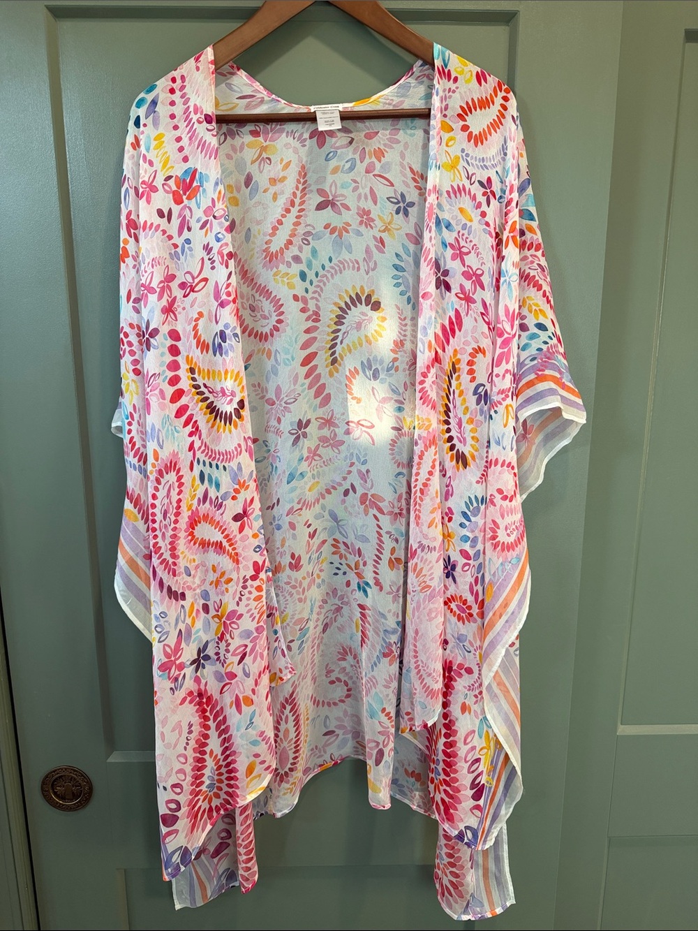 Coldwater Creek Floral Paisley Topper NWT